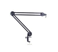 SHOOYIO Support de microphone pliable avec rotation verticale à 180° et pince en C stable pour microphone professionnel Stuido Live Streaming