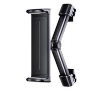 SHOOYIO Support de tablette télescopique facile à installer pour appuie-tête de voiture, installation sans outil pour fixation rapide des tablettes et smartphones, support rotatif télescopique