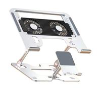 SHOOYIO Support de téléphone portable 2 en 1 réglable pour ordinateur portable, bureau ergonomique réglable pour le travail collaboratif, rangement facile et ergonomique pour ordinateur portable