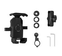 SHOOYIO Support de téléphone pour vélo avec pince sécurisée à trois griffes rotative réglable pour toutes les conditions météorologiques, installation rapide