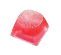 SHOOYIO Touche en résine personnalisable avec diffusion de lumière douce pour accessoires de clavier mécanique, touches colorées en résine qui coule avec diffusion de lumière douce pour clavier