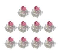 SHOOYIO TTCs Silents V2V3 Commutateurs tactiles 3 broches pour claviers mécaniques Muet 2 axes à ressort plaqués or Blanc bleuté