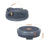 SHOOYIO Tweeter Klaxon Drive Head Professional Stage Treble Haut-parleurs à visser Haute Sensibilité 8OHM Haut-parleur de compression Unité pilote