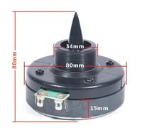SHOOYIO Tweeter Klaxon Drive Head Professional Stage Treble Haut-parleurs à visser Haute Sensibilité 8OHM Haut-parleur de compression Unité pilote