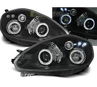 Shop Import Paire de feux phares F- Grande Punto 05-08 angel eyes noir