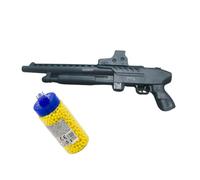 SHOP-STORY Airsoft Réplique de Fusil à Pompe à Billes 44 cm, 0,25 Joule, Tir Coup par Coup, avec Biberon 2000 Billes 6mm de Couleur Aléatoire