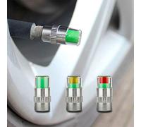 SHOP-STORY - Bouchons pour Valves avec Indicateur et Témoin de Pression des Pneus - Version - 32psi / 2.2bar