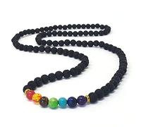SHOP-STORY - Collier « Guérison des 7 Chakras » en pierres de lave