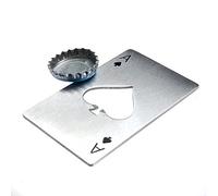 SHOP-STORY - Décapsuleur Ouvre Bouteille de Bière As de Pique Format Carte de Crédit