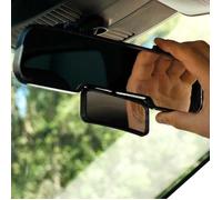 SHOP-STORY - DOUBLE MIRROR : Double Rétroviseur Panoramique Grand Angle avec Sangles d'Attache Réglables Anti Angles Morts Conduite Sécurisée