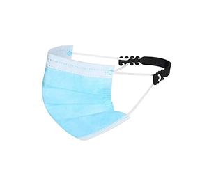 SHOP-STORY - EXTENDER MASK BLACK : Extensions de Masque Réglables avec Crochets Antidérapants - Pack de 10