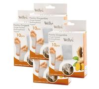 SHOP-STORY - GINPATCH : Pack de 40 Patchs Plantaires Détoxifiants et Vivifiants au Gingembre et Bambou