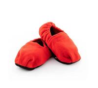 SHOP-STORY - HOT SOCKS RED : Chaussons Chauffants Hiver Micro-Ondes Rouge