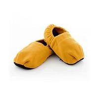 SHOP-STORY - HOT SOCKS YELLOW : Chaussons Chauffants Hiver Micro-Ondes Jaune