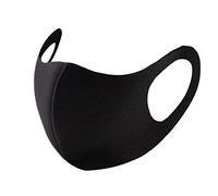 SHOP-STORY - Masque de bouche nez respirant réutilisable Unisexe en polyuréthane anti-poussière noir Noir G