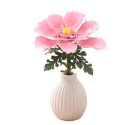 SHOP-STORY Pivoine Décorative à Construire en Briques - Fleur DIY 74 Pièces, Décoration Intérieure Originale à Exposer