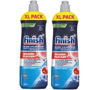 Finish Agent de rinçage brillant et brillant, pour une vaisselle éclatante et sèche sans taches d'eau, mégapack de 800 ml