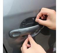 SHOP-STORY - Protecteurs Adhésifs Transparents pour Portes de Voiture Derrière Les Poignées - Pack de 4 Protections