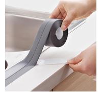 SHOP-STORY - Rouleau de Joints Adhésifs Cuisine et Salle de Bain Épaisseur 3.8cm Longueur 3.2m Gris