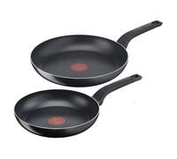 SHOP-STORY - TEFAL Easy Cook & Clean : Set de 2 Poêles 24 - 28 cm Tous Feux sauf Induction