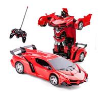 SHOP-STORY - Voiture télécommandée transformable en robot - Rouge