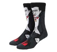 Shop-UP! Chaussettes du comte Dracula, vampire, film d'horreur unisexe, Noir , M