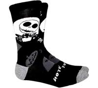 Shop-UP! Chaussettes Jàck Skèletron RIP avec citrouilles, Nìghtmare before christmas film unisexe dessin animé, Noir , 43