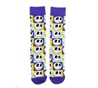 Shop-UP! Chaussettes mini Jàck Skèletron coloré à carreaux Nightmare before christmas film unisexe dessin animé Tìm Bùrton, Noir , 43