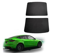 Shop4EV Protection solaire compatible avec Tesla Model Y Pare-soleil pour toit en verre - Protection anti-UV - Pliable - Avec film isolant et clips