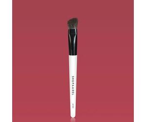 Shopaarel A150 Pinceau contour des yeux, poils doux pour une définition impeccable des yeux, estompage des ombres sans couture, pinceau incurvé de précision - Blanc