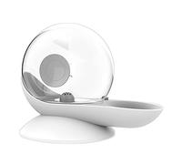 SHOPANTS Fontaine à Eau Automatique pour Chat - 2,8 l - Distributeur d'eau pour Animaux de Compagnie - Grand Bol à Boire - sans électricité (30,4 cm x 15,5 cm x 24 cm) - Gris