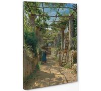 ShopArt - Peder Mørk Mønsted Pergola italienne à Capri - Impression Fine Art sur toile haute définition prêt à accrocher (50 x 70 cm)