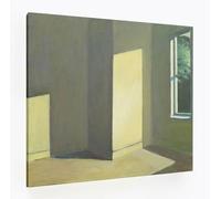 ShopArt - Tableau peinture effet brossage - Edward Hopper Sun in an Empty Room - Impression Fine Art sur toile haute définition prêt à accrocher (70 x 100 cm)