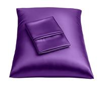 ShopBedding taie d'oreiller en Satin Luxueux pour Cheveux - Taie d'oreiller en Satin Standard avec Fermeture éclair, imprimé zèbre Marron (Lot de 2) - Blissford Standard (2-Pack) Violet