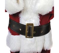 shoperama Black Santa Belt With Gold Buckle 150 cm Santa Christmas Santa