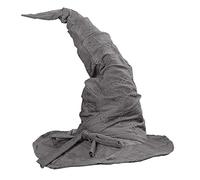 shoperama Chapeau de sorcière aspect daim - Grand - Flexible - Accessoire de costume - Couleur : gris