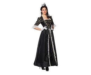 shoperama Marquise Costume baroque rococo pour femme Robe en taffetas comtesse noble Renaissance française Madame de Pompadour Carnaval Couleur : noir Taille : 38