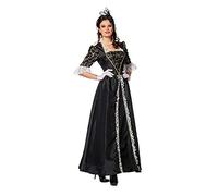 shoperama Marquise Costume baroque rococo pour femme - Robe en taffetas - Robe de Comte Noble - Renaissance française - Madame de Pompadour - Carnaval - Couleur : noir - Taille : 40