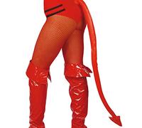 shoperama Queue flexible rouge pour diable - 60 cm - Devil Belzebub Satan Lucifer - Accessoire de costume d'Halloween
