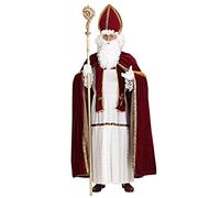shoperama Saint Nicholas Costume de Saint Nicholas pour Homme Taille Santa Claus Père Noël en Forme de Père Noël