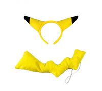 shoperama Serre-tête avec oreilles et queue Pokémon - Jaune