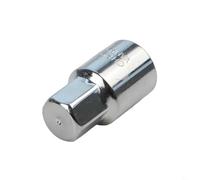 Shophubio 17mm Hex 1/2" Socket Wrench Head - Special Oil Pan Screw Socket for Automotive Repair - Chrome Vanadium Steel 60HRC Deep Reach Engine