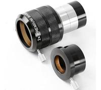 Shophubio 2 oculaires Barlow pour télescope 5,1 cm avec adaptateur de 3,2 cm, correction de lentille achromatique à double lentille, boîtier en alliage d'aluminium pour astronomie pour télécommandes