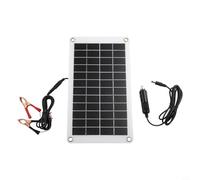Shophubio 30W 12V Chargeur Panneau Solaire Monocristallin - Semi-Flexible Trickle Maintainer pour Batteries 12V dans Voitures, RV, Bateaux et Motos