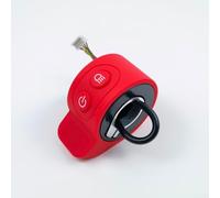 Shophubio Accélérateur de doigt ABS rouge pour HX X6 pour scooter électrique X8 Contrôleur de vitesse de rechange avec connecteur 5 broches, compatible avec les entraînements de moteur CC Hall