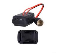 Shophubio Adaptateur convertisseur de batterie BL1830 et pour A3/2106 avec deux ports USB et prise CA - Hub d'alimentation portable compact, construction ABS pour une utilisation domestique et