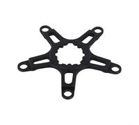 Shophubio Adaptateur de manivelle en alliage d'aluminium pour 110BCD 130BCD, léger pour pédalier de vélo, pour CNC, convient pour pédaliers à montage direct (130BCD noir)