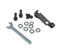 Shophubio Adaptateur de montage d'étrier de frein pour freins à disque - Conversion IS à montage plat, pour alliage d'aluminium usiné CNC, 160 mm arrière 180 mm compatible avant