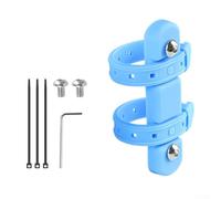 Shophubio Adaptateur de porte-bidon en silicone pour vélo - Sangle de fixation sur le support - Trou d'installation flexible - Pour VTT et vélo de route - Bleu