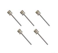 Shophubio Aiguille de gonflage en acier inoxydable pour basket-ball, football, rugby, football, volley-ball, netball - Adaptateur de valve d'air compatible avec la plupart des pompes (5 pièces)